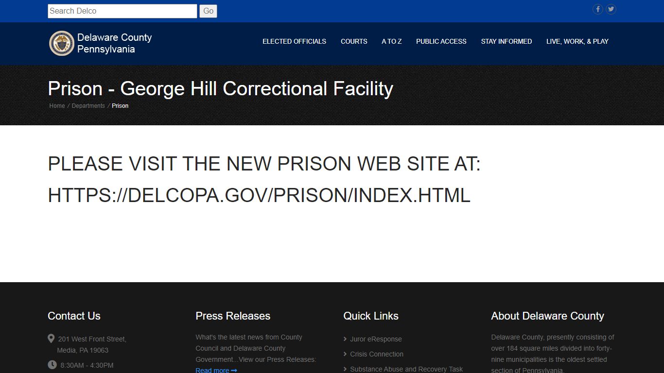 Departments - Delaware County, Pennsylvania